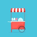 Cotton candy machine Royalty Free Stock Photo