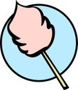 Cotton candy sweet dessert. Vector file available Royalty Free Stock Photo