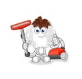 Cotton clean with a vacuum . character vector