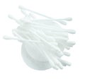 Cotton Cleaning Swabs And Sticks Isolated On White