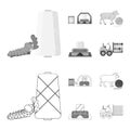 Cotton, coil, thread, pest, and other web icon in outline,monochrome style. Textiles, industry, gear icons in set