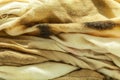 Cotton fabric.Abstract background dirty aged cotton fabric