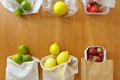 Cotton grocery bags versus plastic