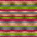 Cotton horizontal stripes christmas knit