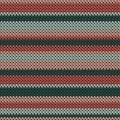 Cotton horizontal stripes knitted texture