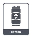 cotton icon in trendy design style. cotton icon isolated on white background. cotton vector icon simple and modern flat symbol for