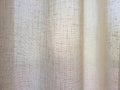 Cotton and linen fabric curtain. Royalty Free Stock Photo