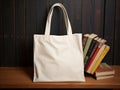 Cotton Mockup tote bag white with no design