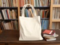 Cotton Mockup tote bag white with no design