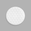 Cotton Pad Clean Face Cosmetic Top View Vector