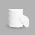 Cotton Pad Stack Cleaning Face Cosmetic Vector