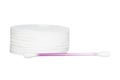 Cotton pad and stick isolated on white background Royalty Free Stock Photo