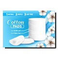 Cotton Pads Creative Promotional Poster Vector