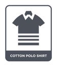 cotton polo shirt icon in trendy design style. cotton polo shirt icon isolated on white background. cotton polo shirt vector icon Royalty Free Stock Photo