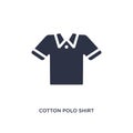 cotton polo shirt icon on white background. Simple element illustration from clothes concept Royalty Free Stock Photo