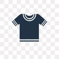 Cotton Polo Shirt vector icon isolated on transparent background