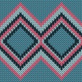 Cotton rhombus argyle knit texture geometric