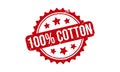 100% Cotton Rubber Stamp. 100% Cotton Grunge Stamp Seal Vector Illustration Ã¢â¬â Vector