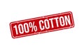 100% Cotton Rubber Stamp. 100% Cotton Grunge Stamp Seal Vector Illustration Ã¢â¬â Vector