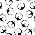 Cotton seamless pattern.