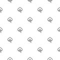 Cotton seed seamless pattern on white background. 100 cotton -linear ornamnet