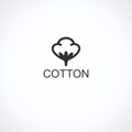 Cotton set. Collection cotton icons. Vector
