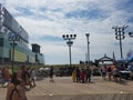 Busy Atlantic city board walk