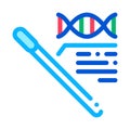 Cotton Swab Dna Molecule Icon Outline Illustration Royalty Free Stock Photo