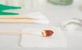 Cotton swab wounds Royalty Free Stock Photo