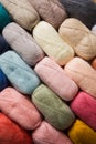 The cotton threads are arranged diagonally as a texture Royalty Free Stock Photo