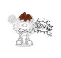 Cotton very pissed off illustration. character vector