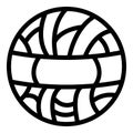 Cotton wire ball icon, outline style