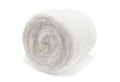 Cotton wool on a white background close-up. Cotton wool for medicine and household use Royalty Free Stock Photo