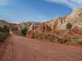 Cottonwood Road in Grand Staircase Royalty Free Stock Photo