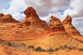 Cottonwood Teepees, a rock formation near The Wave at Coyote Buttes South CBS, Paria Canyon Vermillion Cliffs Wilderness Royalty Free Stock Photo