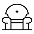 Couch armchair icon, outline style Royalty Free Stock Photo