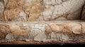 Rustic Hemp Sofa: Close-up Of Natural Grain, Cracks, And Peeling Paint