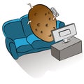 Couch Potato Royalty Free Stock Photo