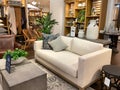 A couch and tables at a Pottery Barn at an indoor mall in Orlando, Florida