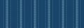 Couch texture textile vector, daisy fabric pattern background. Pop seamless lines stripe vertical in cyan and white colors