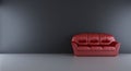 Couch to face a blank wall Royalty Free Stock Photo
