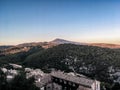 Coucher de soleil au Barroux, Provence et Luberon