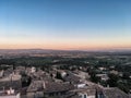 Coucher de soleil au Barroux, Provence et Luberon