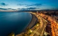 Nice city blue hour cityscape Royalty Free Stock Photo