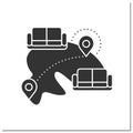 Couchsurfing glyph icon