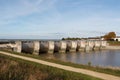 Couesnon dam near the Mont Saint-Michel Royalty Free Stock Photo