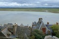 Couesnon River, View from Mont Saint Michel Royalty Free Stock Photo