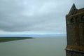 Couesnon River, View from Mont Saint Michel Royalty Free Stock Photo