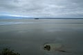 Couesnon River, View from Mont Saint Michel Royalty Free Stock Photo