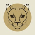 The Cougar, also known as the Puma face sign or symbol